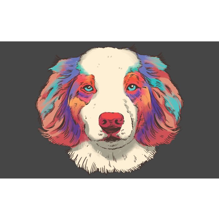 Colorful Australian Shepherd Bumper Sticker