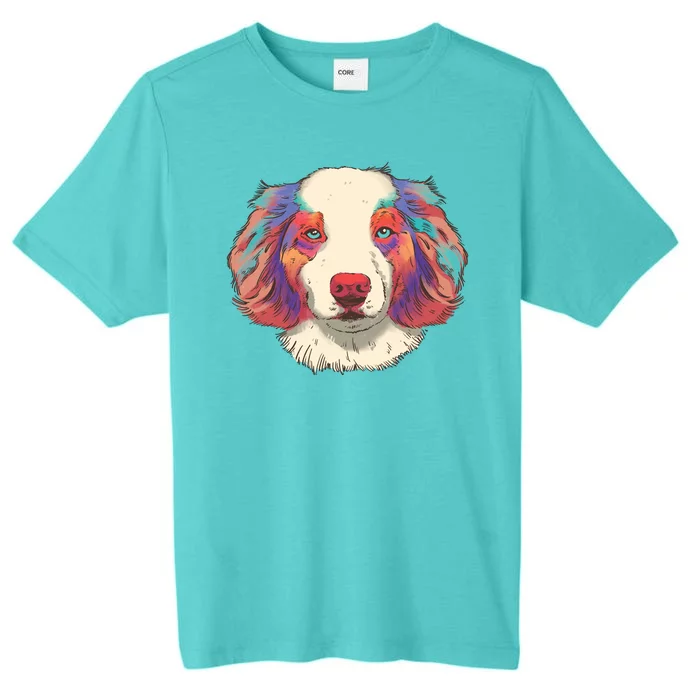 Colorful Australian Shepherd ChromaSoft Performance T-Shirt