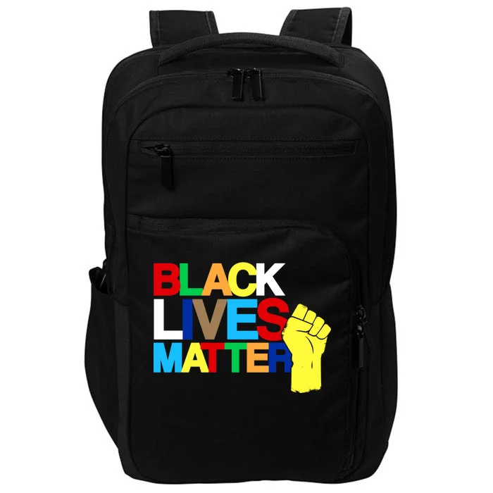 Colorful Black Lives Matter Fist African Style Impact Tech Backpack