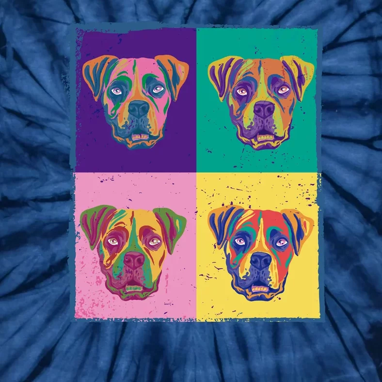 Colorful Boxer Dogs Tie-Dye T-Shirt