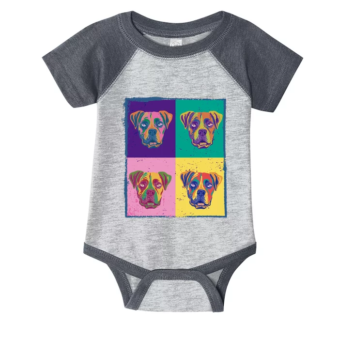 Colorful Boxer Dogs Infant Baby Jersey Bodysuit