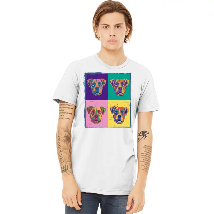 Colorful Boxer Dogs Premium T-Shirt