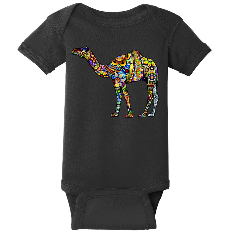Colorful Camel Baby Bodysuit
