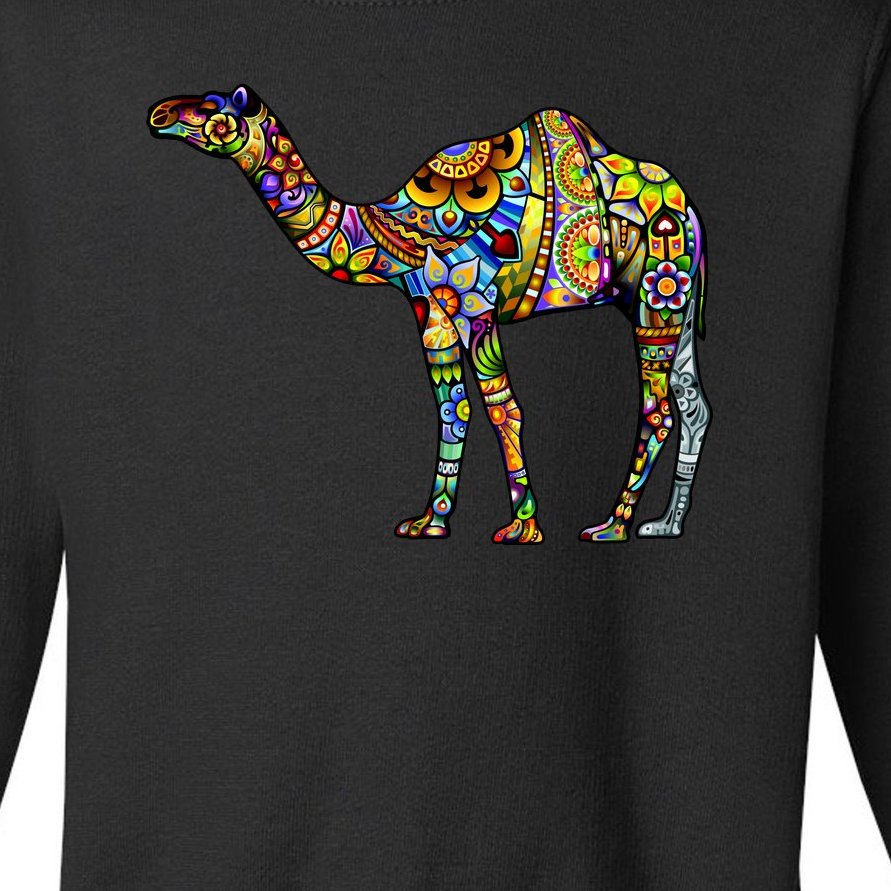Colorful Camel Toddler Sweatshirt