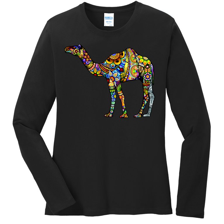 Colorful Camel Ladies Missy Fit Long Sleeve Shirt