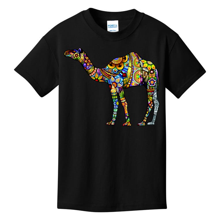 Colorful Camel Kids T-Shirt