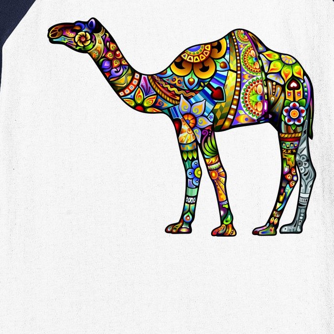 Colorful Camel Baseball Sleeve Shirt