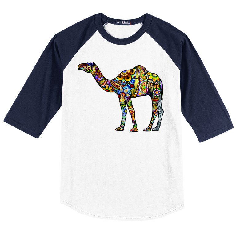 Colorful Camel Baseball Sleeve Shirt