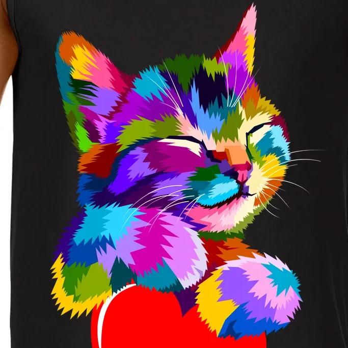 Colorful Cat Full Of Love Kitten Lovers Comfort Colors® Tank Top