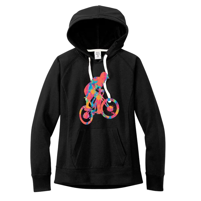 Colorful Cyclist Women's Fleece Hoodie