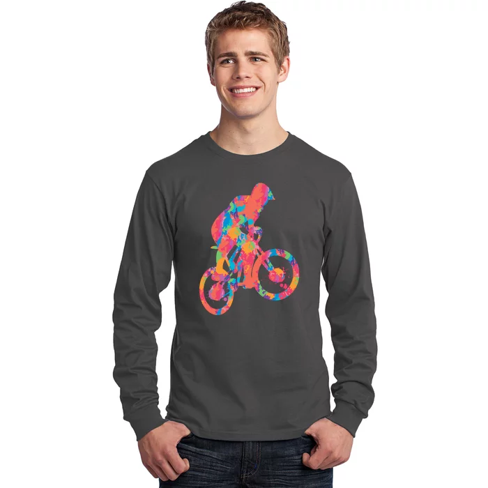 Colorful Cyclist Long Sleeve Shirt