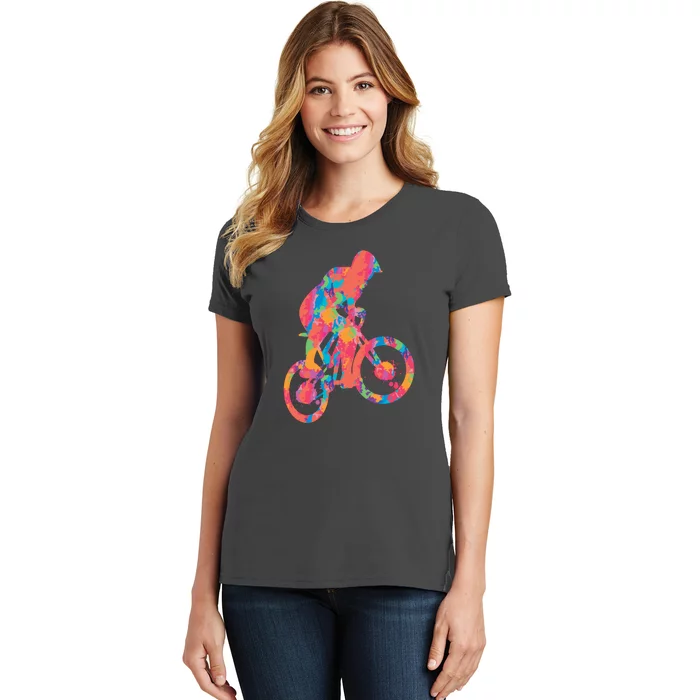 Colorful Cyclist Women's T-Shirt