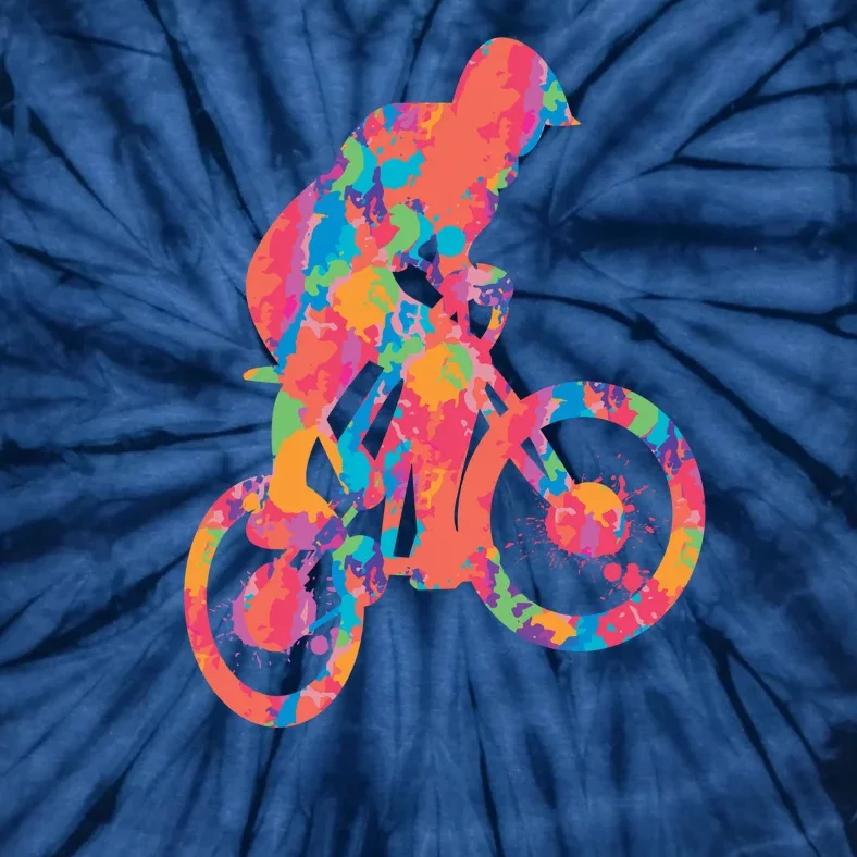 Colorful Cyclist Tie-Dye T-Shirt