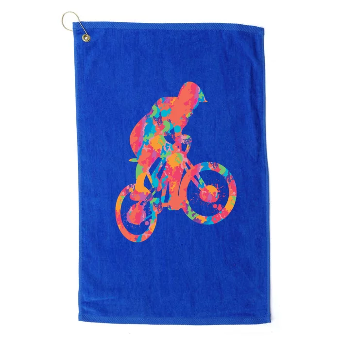 Colorful Cyclist Platinum Collection Golf Towel