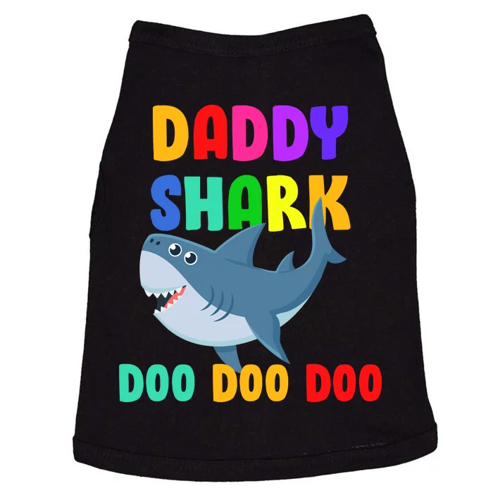 Colorful Daddy Shark Doo Doo Doo Doggie Tank