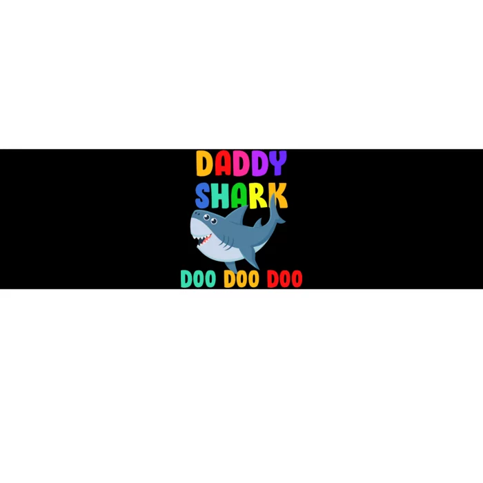 Colorful Daddy Shark Doo Doo Doo Bumper Sticker