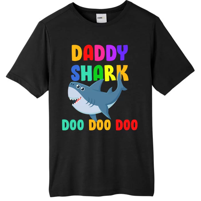 Colorful Daddy Shark Doo Doo Doo ChromaSoft Performance T-Shirt