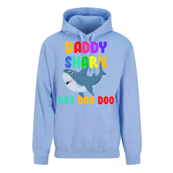 Colorful Daddy Shark Doo Doo Doo Unisex Surf Hoodie