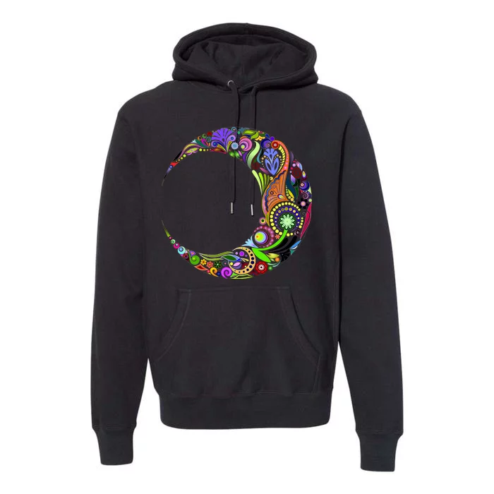 Colorful Demilune Half Moon Premium Hoodie