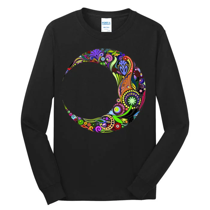 Colorful Demilune Half Moon Tall Long Sleeve T-Shirt