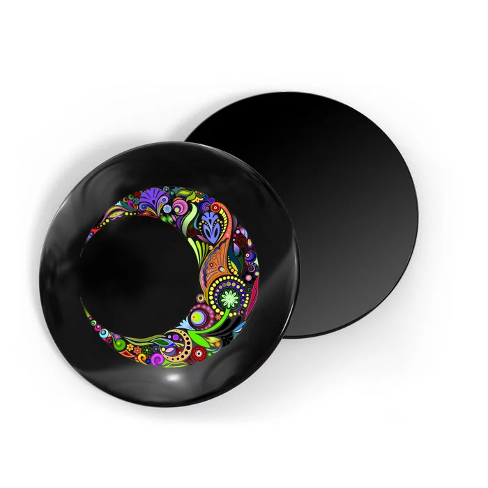 Colorful Demilune Half Moon Magnet