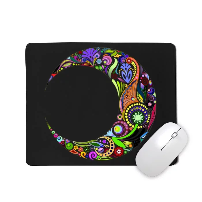 Colorful Demilune Half Moon Mousepad