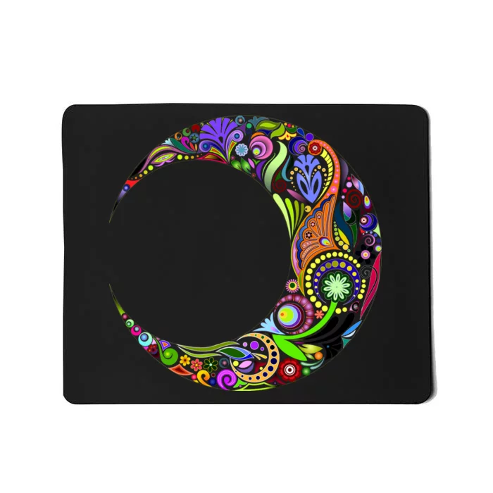 Colorful Demilune Half Moon Mousepad