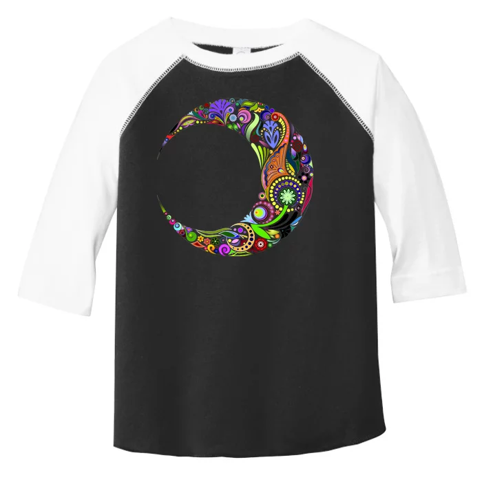 Colorful Demilune Half Moon Toddler Fine Jersey T-Shirt