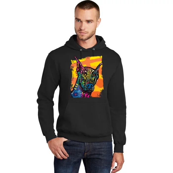 Colorful Doberman Dog Hoodie