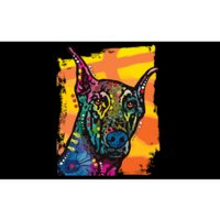 Colorful Doberman Dog Bumper Sticker