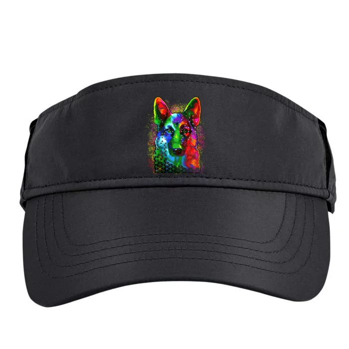 Colorful Dog German Shepard Adult Drive Performance Visor