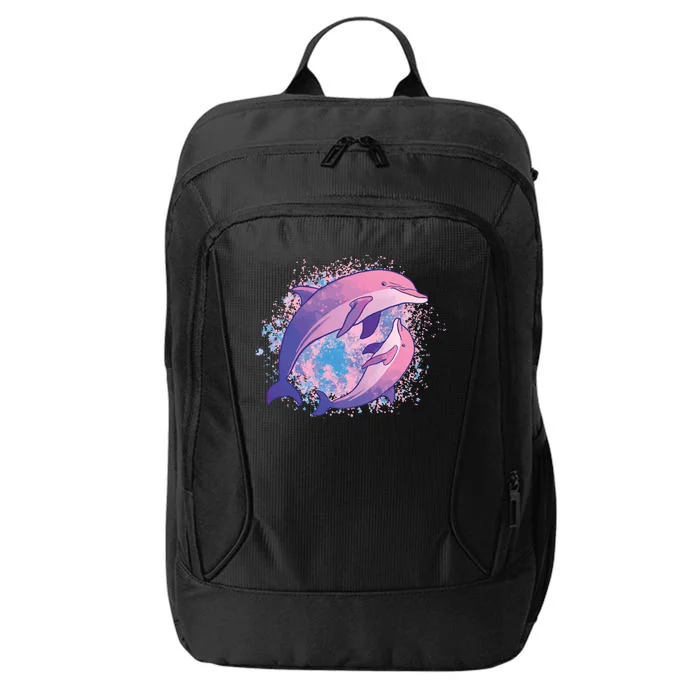 Colorful Dolphin City Backpack