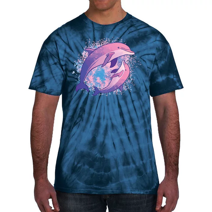 Colorful Dolphin Tie-Dye T-Shirt