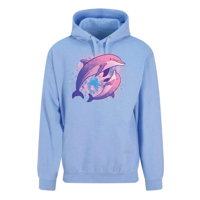 Colorful Dolphin Unisex Surf Hoodie