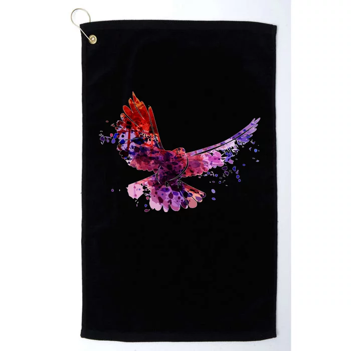 Colorful Dove Platinum Collection Golf Towel