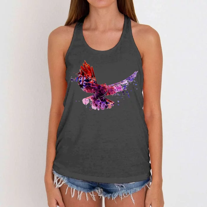 Colorful Dove Women's Knotted Racerback Tank