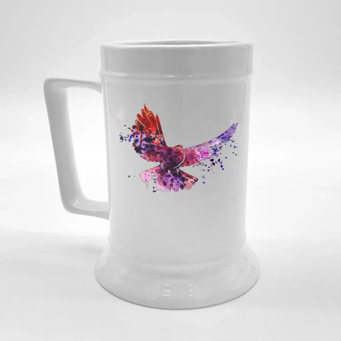 Colorful Dove Front & Back Beer Stein