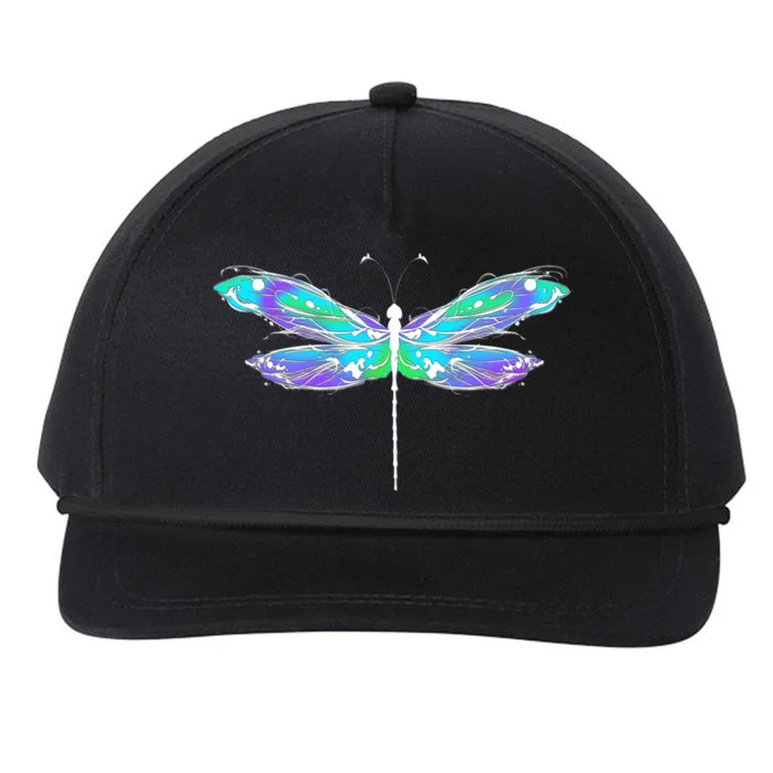 Colorful Dragonfly Snapback Five-Panel Rope Hat