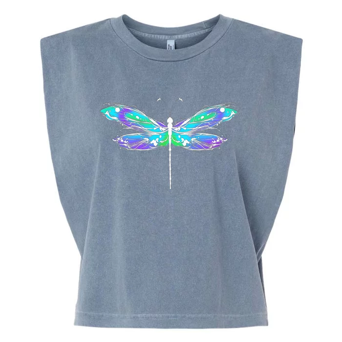 Colorful Dragonfly Garment-Dyed Women's Muscle Tee