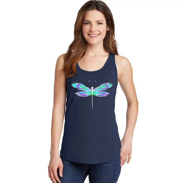 Colorful Dragonfly Ladies Essential Tank