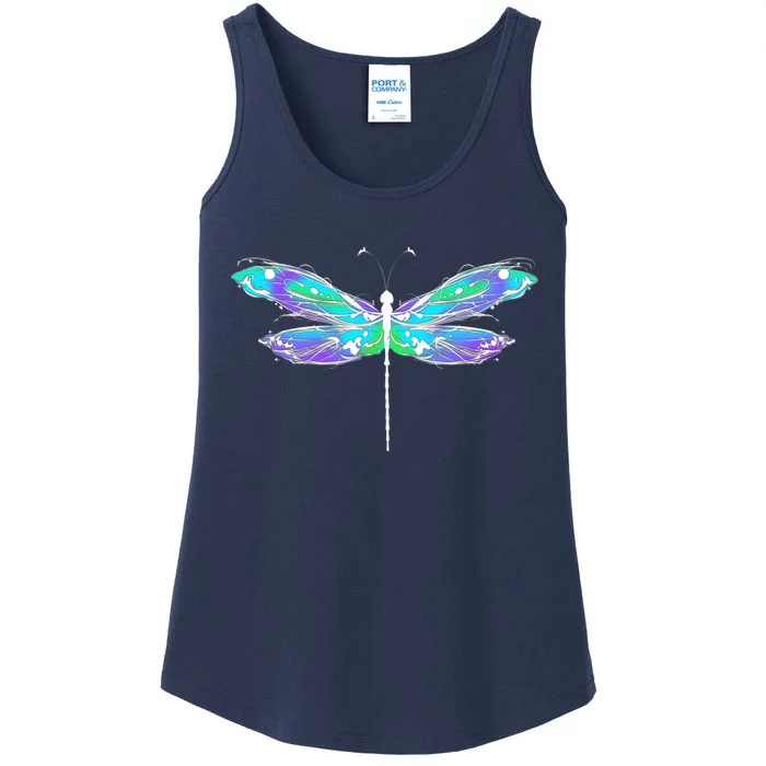 Colorful Dragonfly Ladies Essential Tank