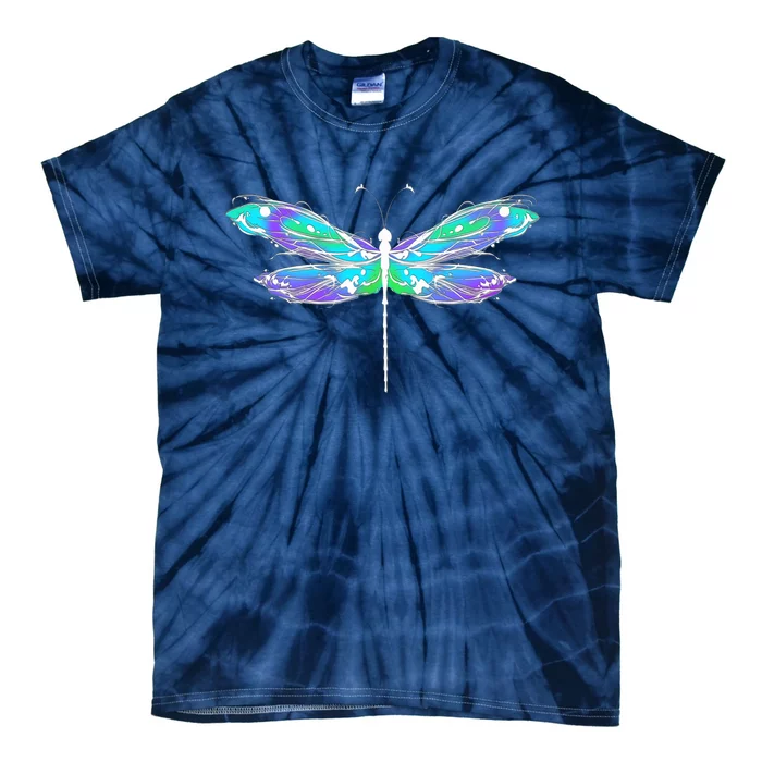 Colorful Dragonfly Tie-Dye T-Shirt