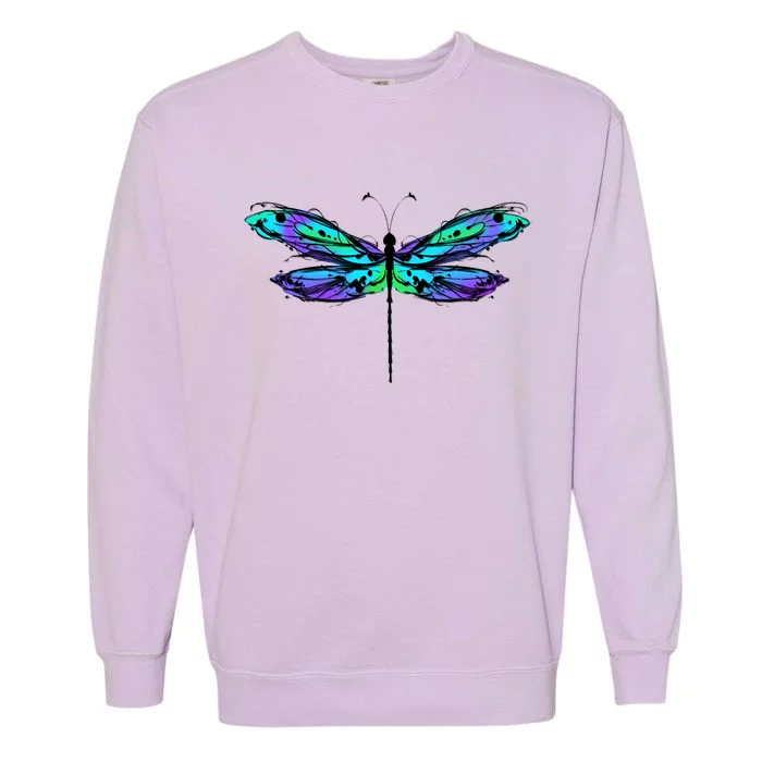 Colorful Dragonfly Garment-Dyed Sweatshirt