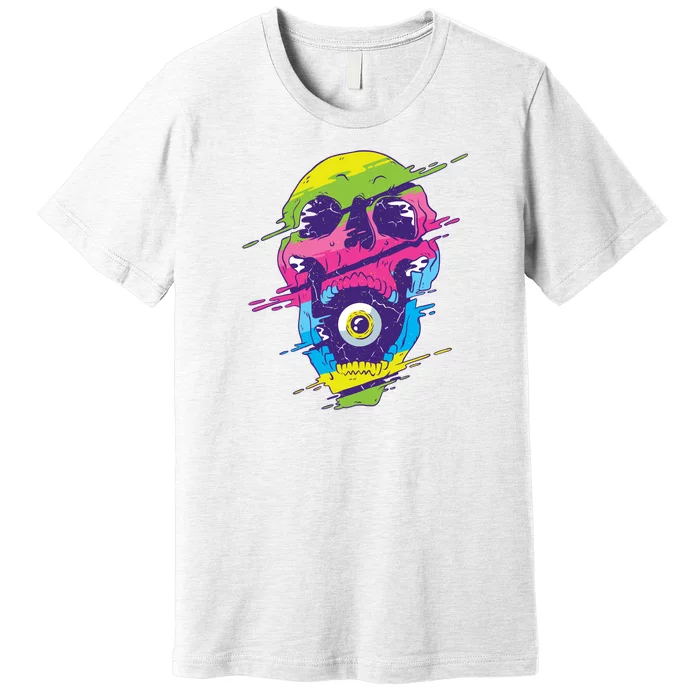 Colorful Eye Skull Premium T-Shirt