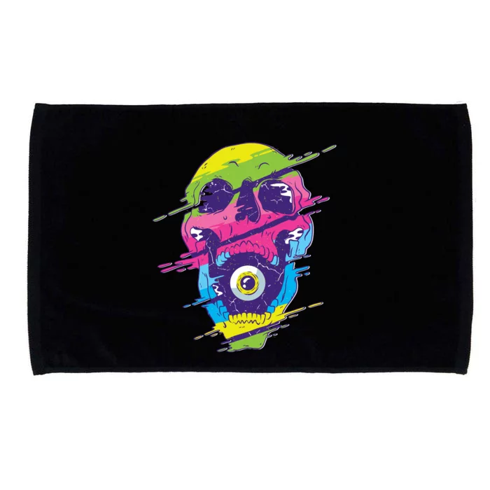 Colorful Eye Skull Microfiber Hand Towel