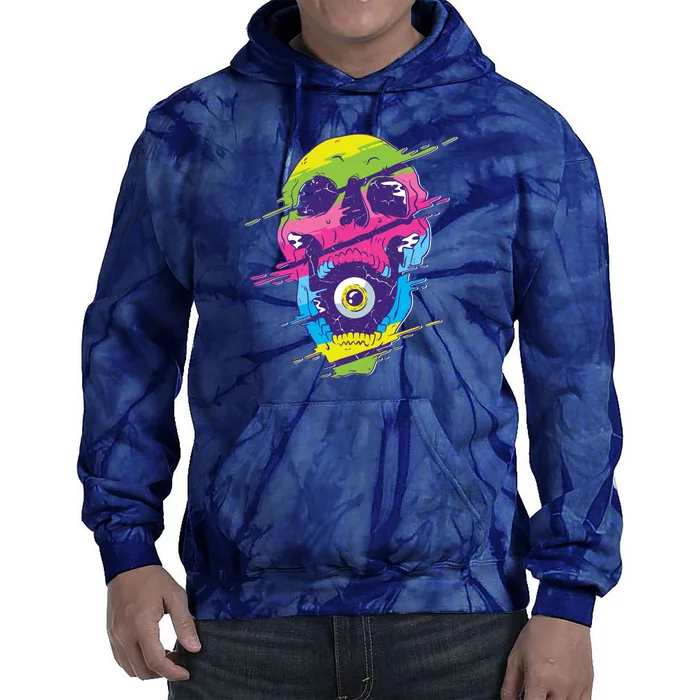 Colorful Eye Skull Tie Dye Hoodie