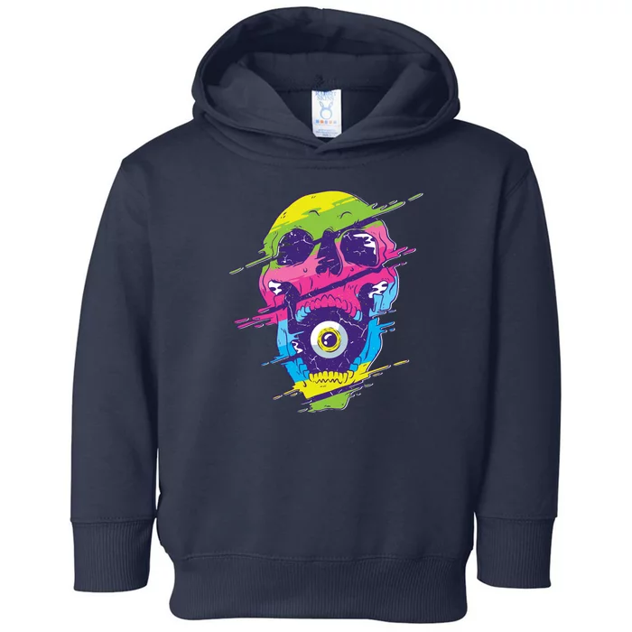 Colorful Eye Skull Toddler Hoodie