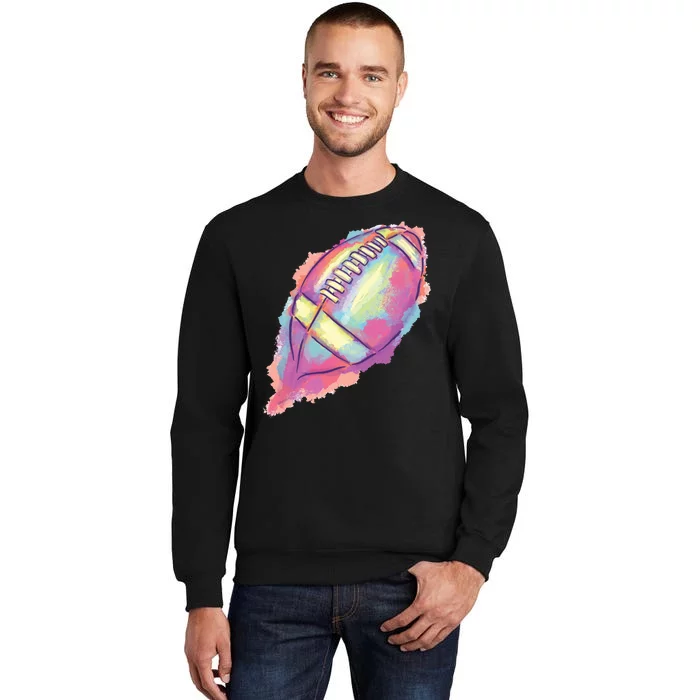 Colorful Football Graphic Sweatshirt