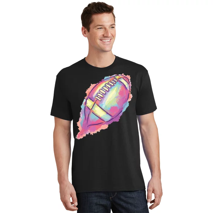 Colorful Football Graphic T-Shirt