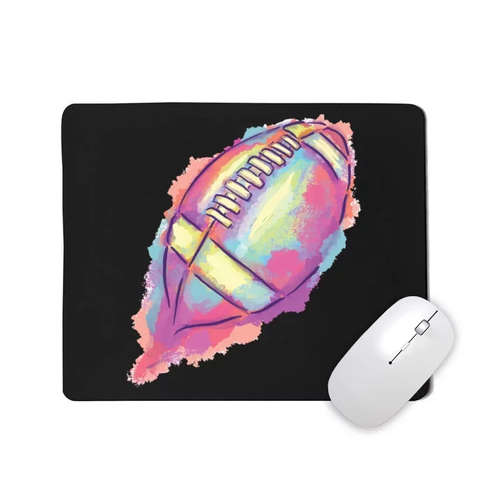 Colorful Football Graphic Mousepad